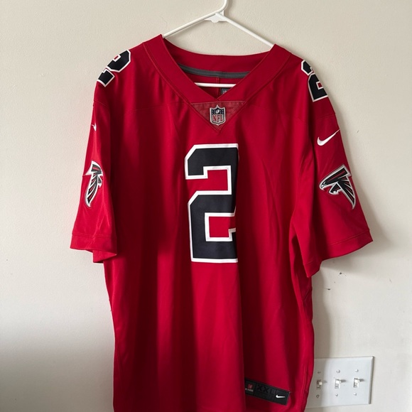 NFL Red Men's Jersey with Black Accents